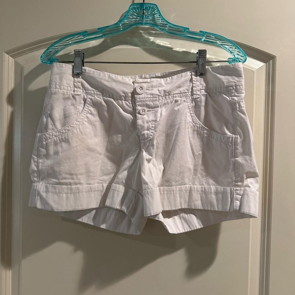 Express White Cargo Shorts Casual Summer Style